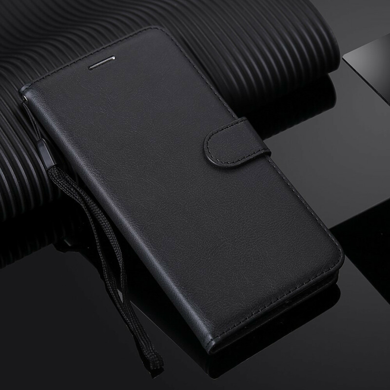 Leather effect iPhone 11 case with strap