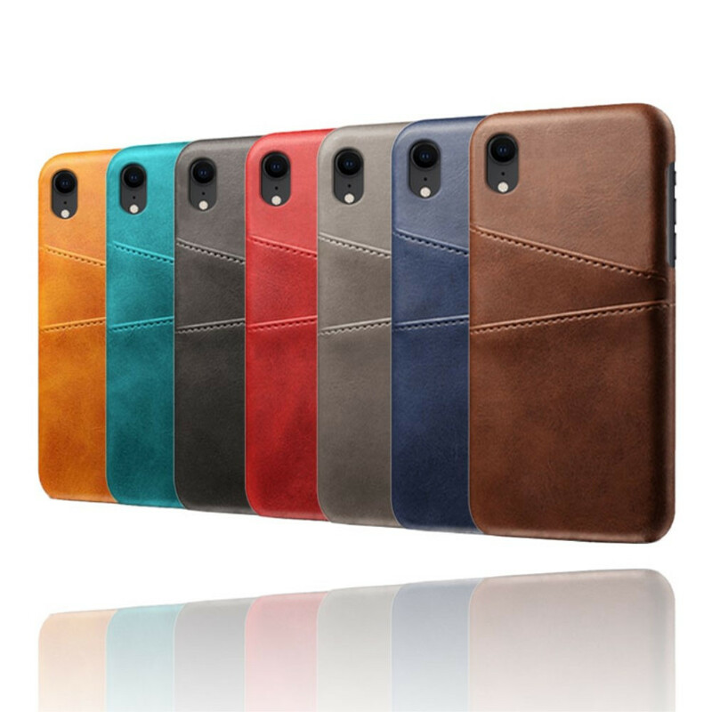 Leather effect iPhone XR Card Case