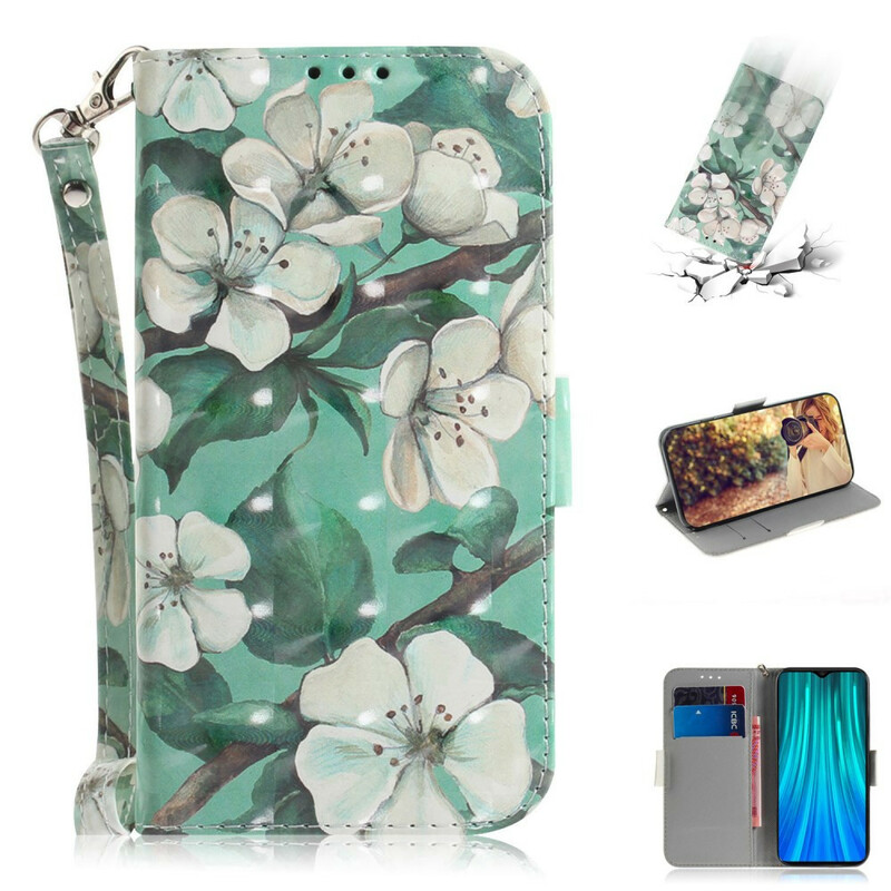 Xiaomi Redmi Note 8 Pro Flower Strap Case