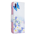 Xiaomi Redmi 7A Butterflies and Flowers Painted Case