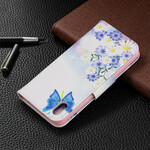 Xiaomi Redmi 7A Painted Butterflies and Flowers Case