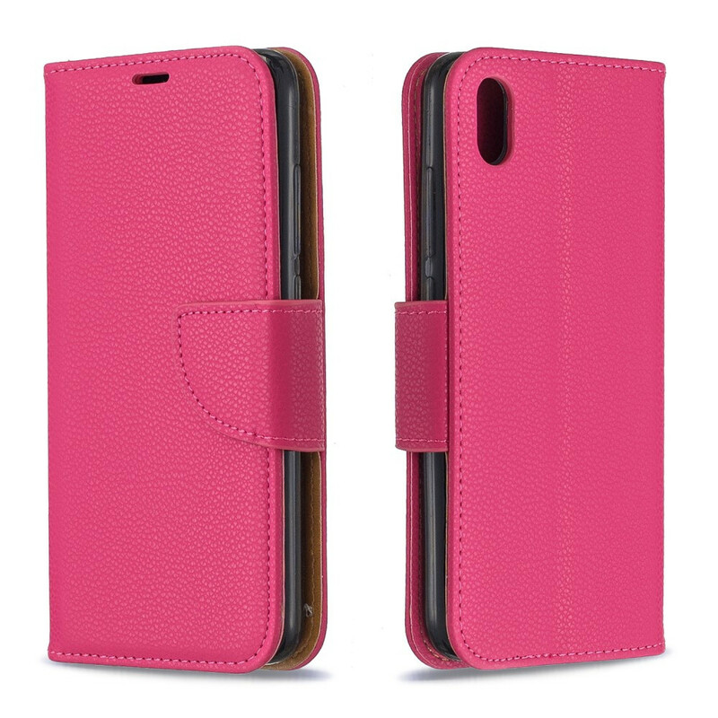 Xiaomi Redmi 7A Leather Case Lychee Colored with Strap