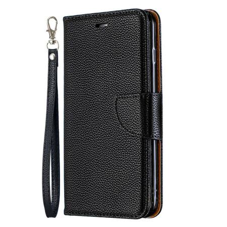 Cover for iPhone 8 Plus / 7 Plus Colored Lychee Leather Effect with Strap
