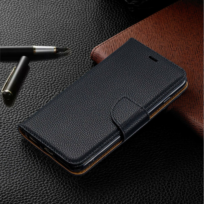 Cover for iPhone 8 Plus / 7 Plus Colored Lychee Leather Effect with Strap