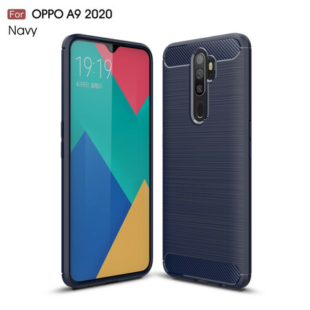 Oppo A9 2020 Brushed Carbon Fiber Case
