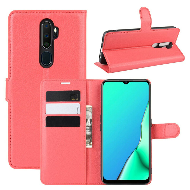 Oppo A9 2020 Leather Case Lychee