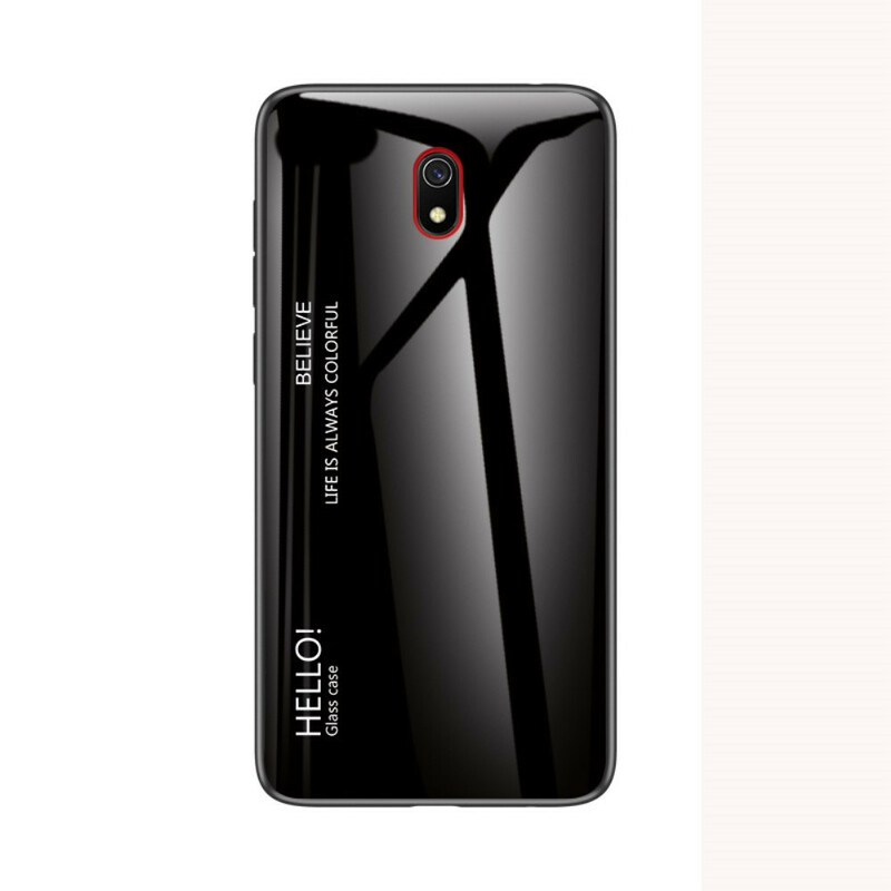 Xiaomi Redmi 8A Tempered Glass Case Hello