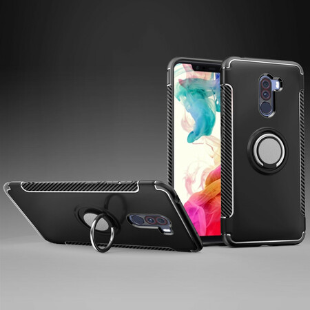 Xiaomi Pocophone F1 Carbon Fiber Magnetic Ring Case