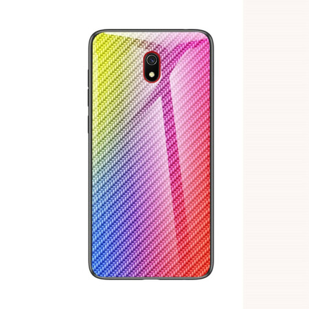 Xiaomi Redmi 8A Carbon Fiber Tempered Glass Case