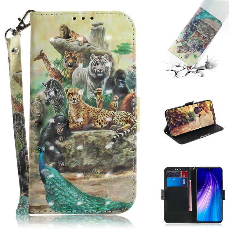 Xiaomi Redmi Note 8 Safari Animal Strap Case