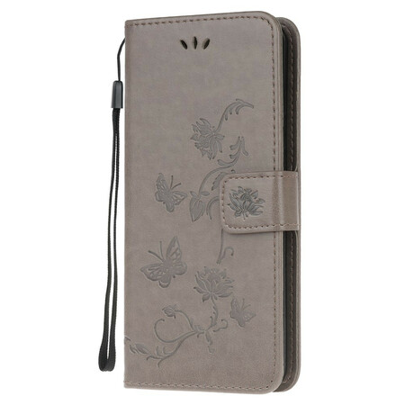 Xiaomi Redmi Note 8 Case Asian Butterflies and Flowers