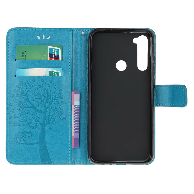 Xiaomi Redmi Note 8 Tree and Owl Strap Case