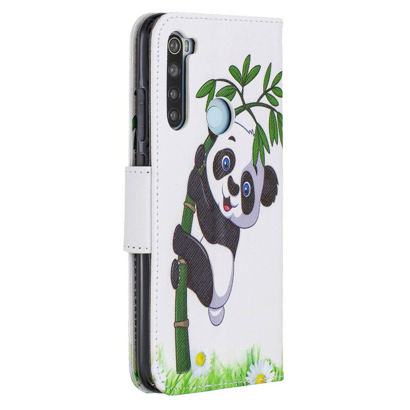 Xiaomi Redmi Note 8 Panda Case on Bamboo