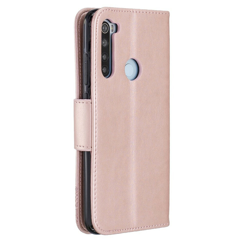 Xiaomi Redmi Note 8 Butterfly Printed Lanyard Case