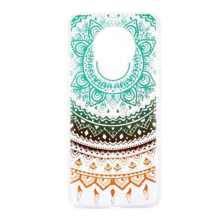 OnePlus 7T Clear Case Mandala Flowers