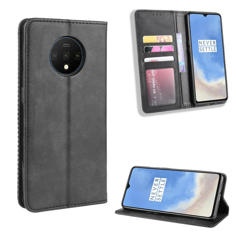  Flip Cover OnePlus 7T Vintage Leather Effect