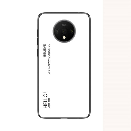 OnePlus 7T Tempered Glass Case Hello