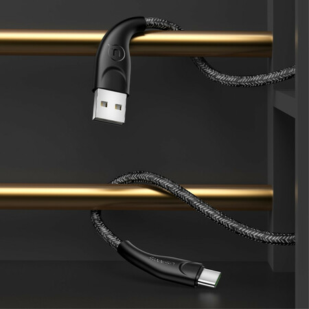 USAMS Micro USB 1 Meter Nylon Braided Charging Cable