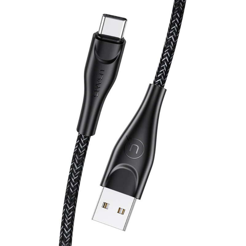 USAMS Micro USB 1 Meter Nylon Braided Charging Cable