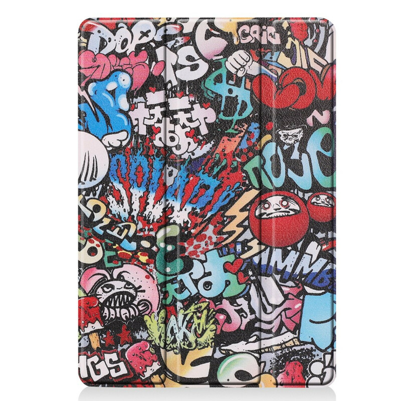 Smart Case iPad 10.2" (2019) Simili Cuir Graffitis Fun