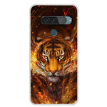 Case LG G8S ThinQ Fire Tiger