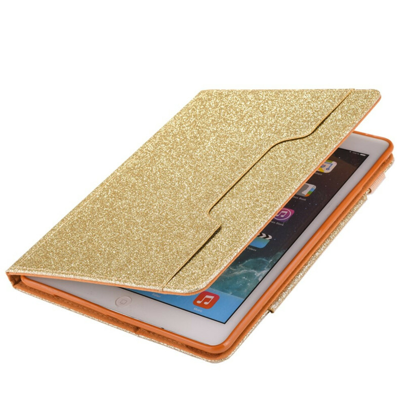 iPad 10.2" Case (2019) Glitter Silver Clasp