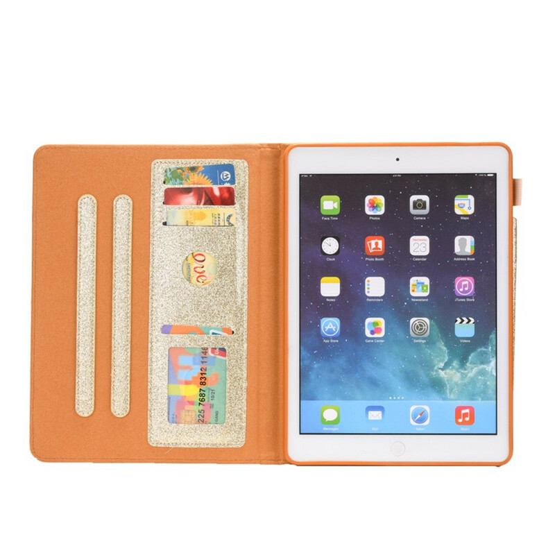 iPad 10.2" Case (2019) Glitter Silver Clasp