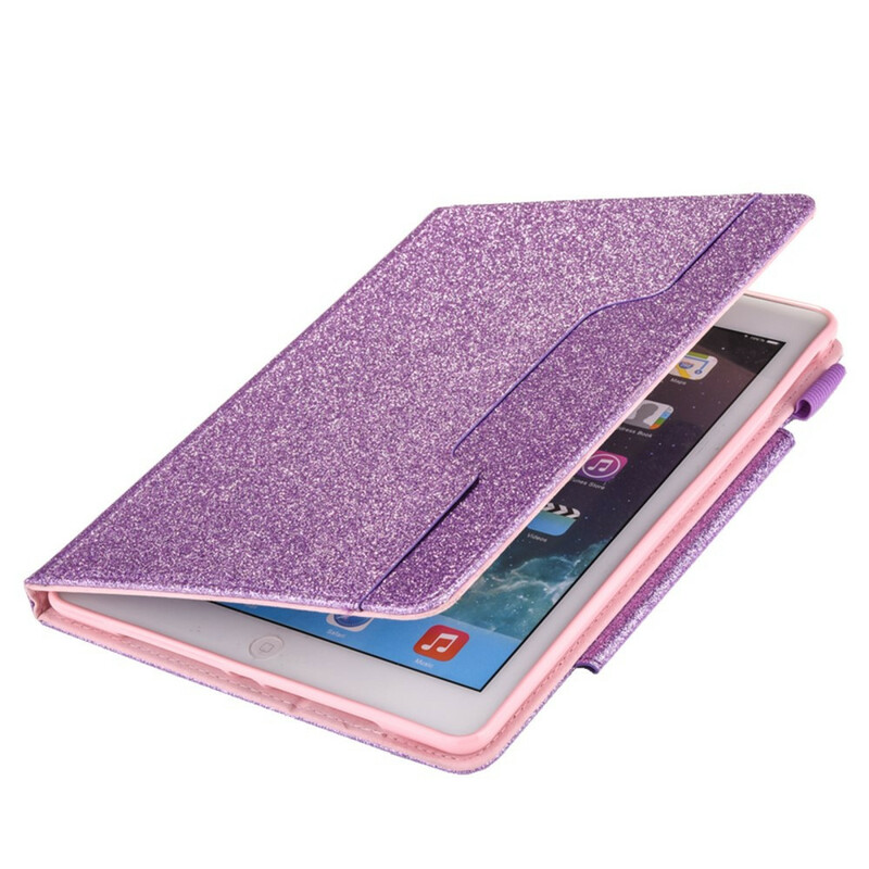 iPad 10.2" Case (2019) Glitter Silver Clasp