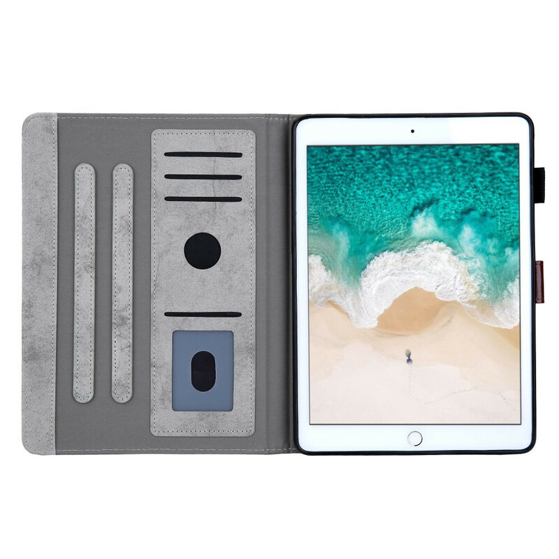 Cover iPad 10.2" (2019) Simili Cuir Style Marbre