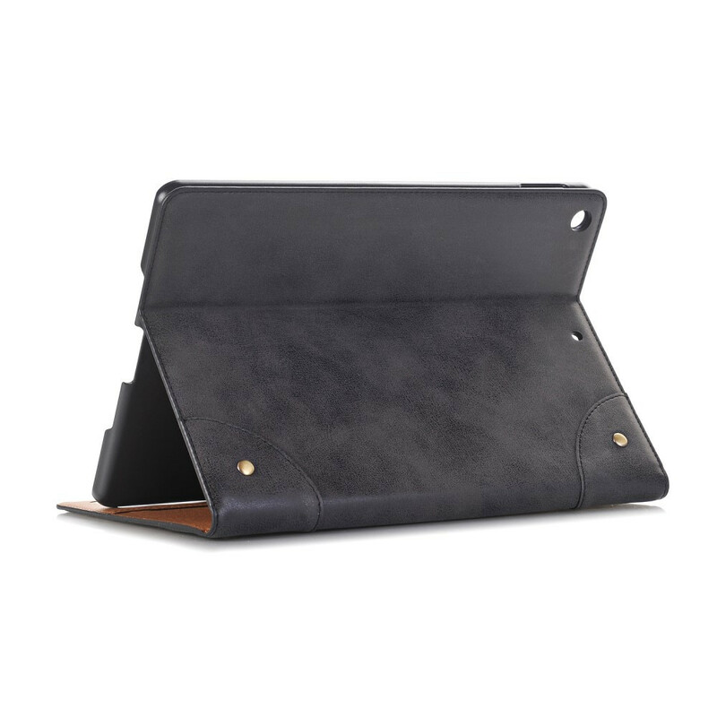iPad 10.2" Case (2019) Retro Leather Effect with Rivets