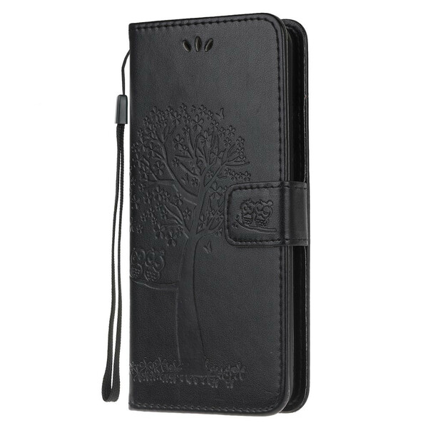 Xiaomi Mi Note 10 / Note 10 Pro Lanyard Case with Tree and Owls