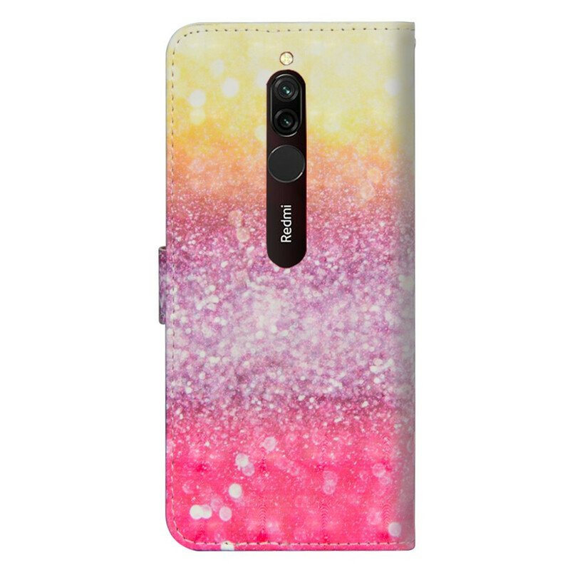 Xiaomi Redmi 8 Magenta Glitter Case