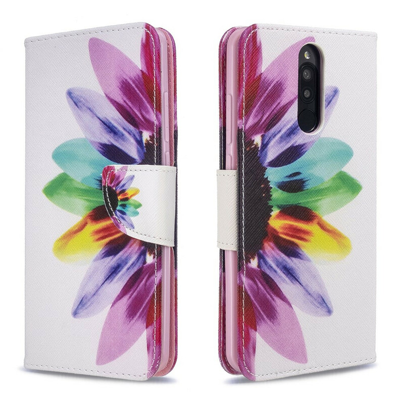 Cover Xiaomi Redmi 8 Fleur Aquarelle