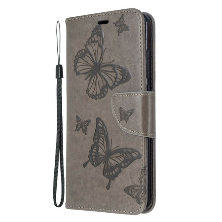 Xiaomi Redmi 8 Butterfly Printed Lanyard Case