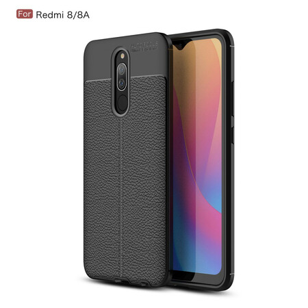 Xiaomi Redmi 8 Leather Case Lychee Effect Double Line