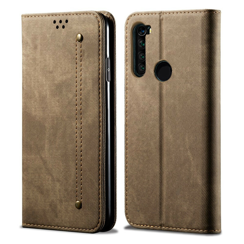 Flip Cover Xiaomi Redmi Note 8T Tissu Jeans