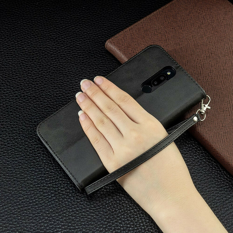 Case Xiaomi Redmi 8 Colored Leather Effect with Strap