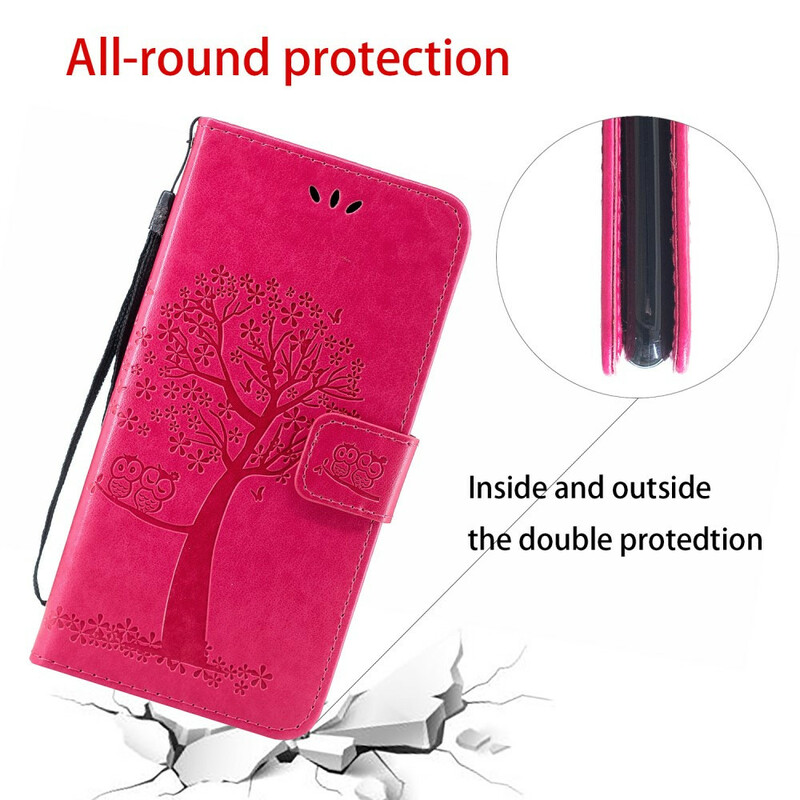 Sony Xperia 5 Tree and Owl Strap Case