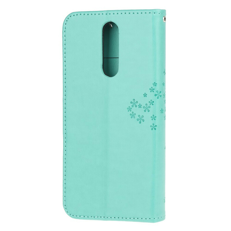 Xiaomi Redmi 8 Tree and Owl Strap Case