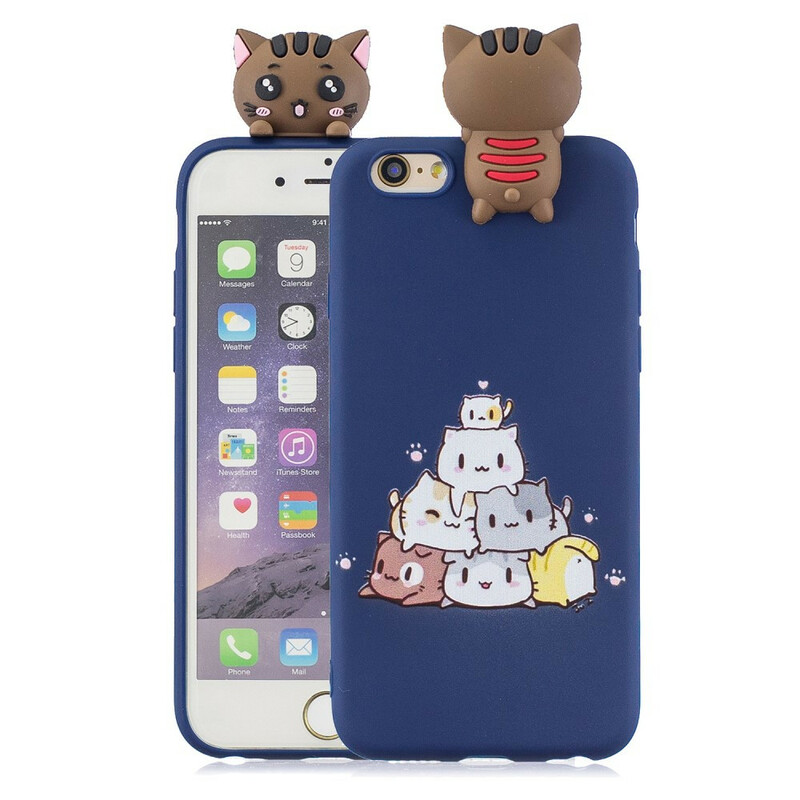 Case iPhone 6/6S Chats 3D