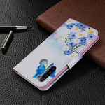 Xiaomi Redmi Note 8T Case Painted Butterflies and Flowers