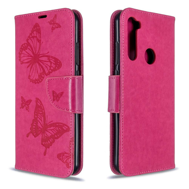 Xiaomi Redmi Note 8T Butterfly Printed Lanyard Case