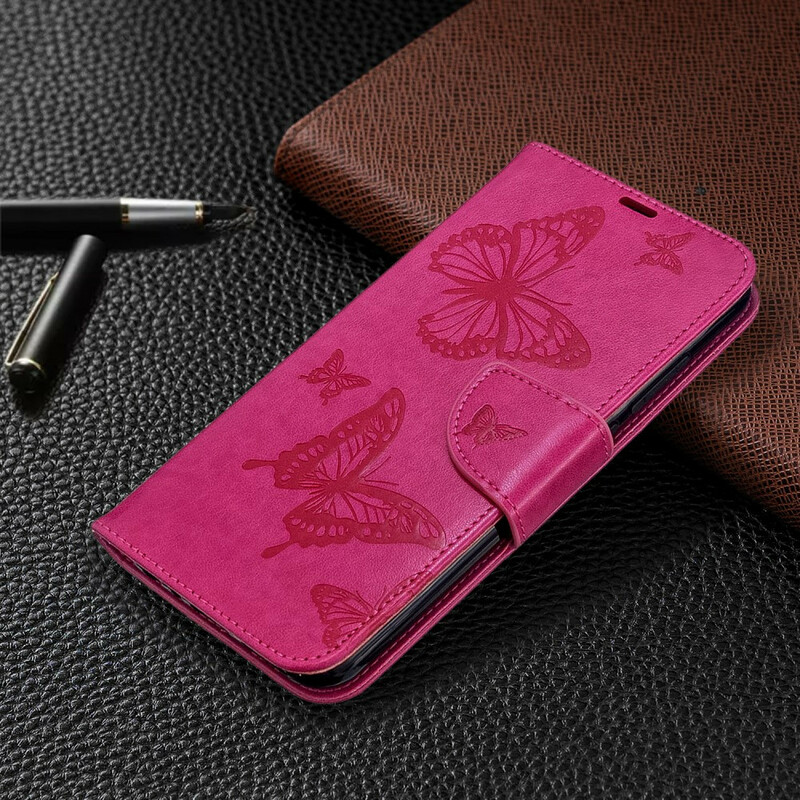Xiaomi Redmi Note 8T Butterfly Printed Lanyard Case