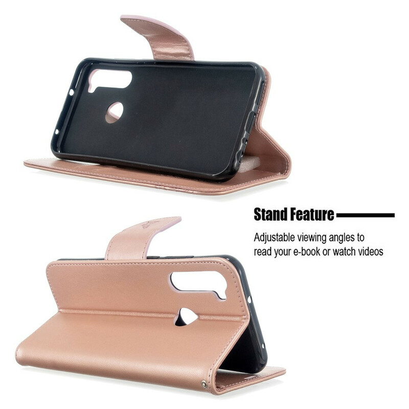 Xiaomi Redmi Note 8T Butterfly Printed Lanyard Case