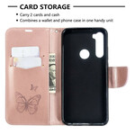 Xiaomi Redmi Note 8T Butterfly Printed Lanyard Case