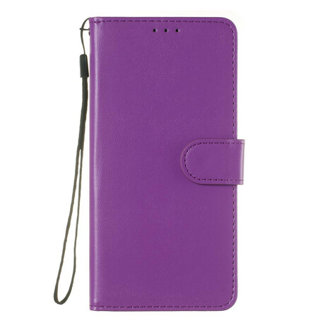 Cover for iPhone 6/6S Pure Color Leather effect with strap