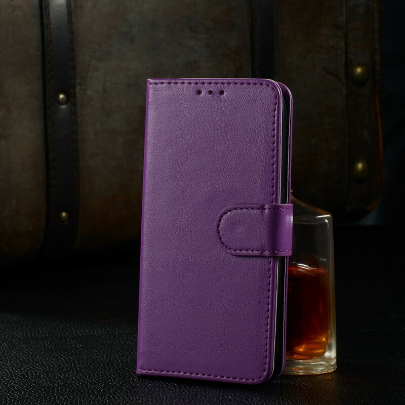Cover for iPhone 6/6S Pure Color Leather effect with strap