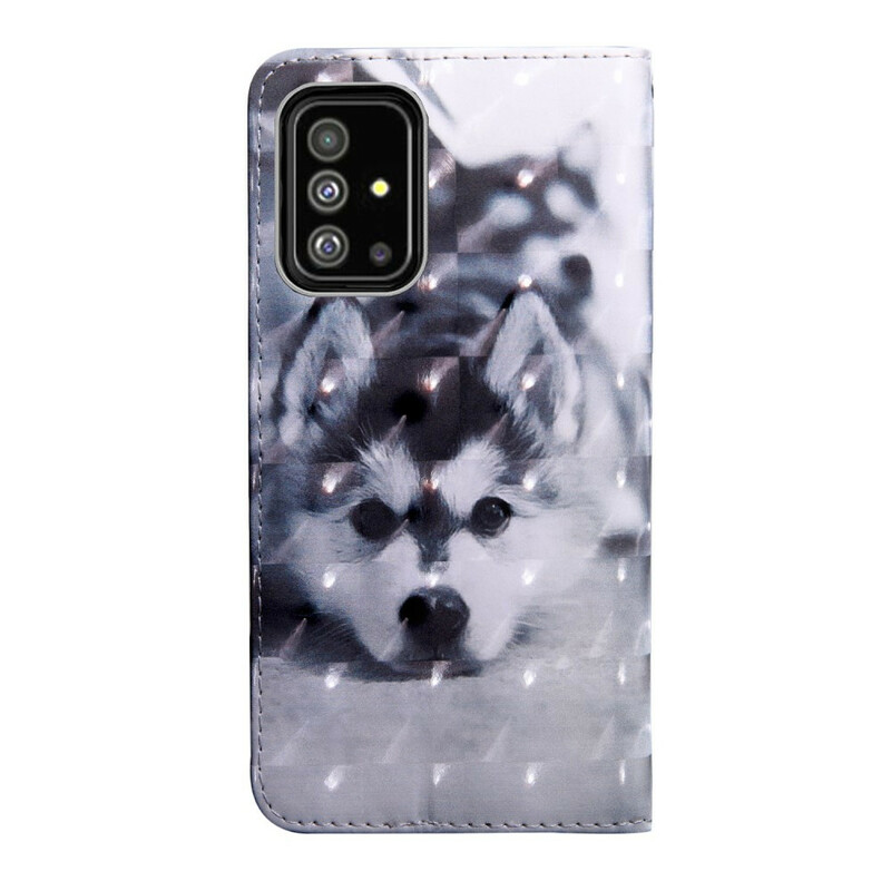 Samsung Galaxy A51 Dog Case Black and White