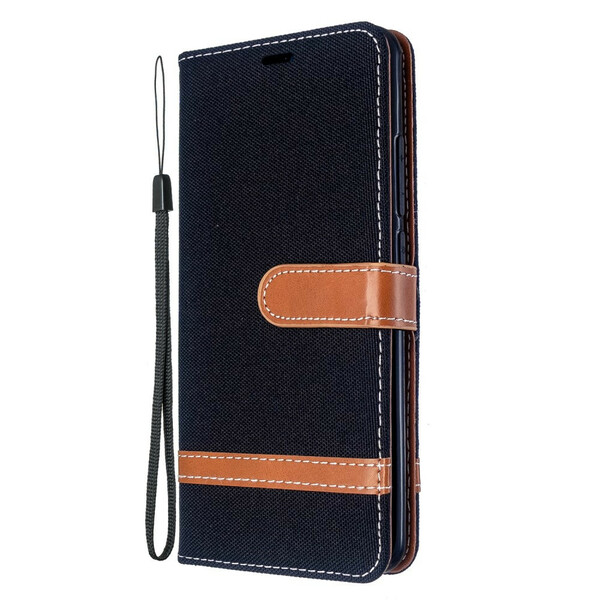 Xiaomi Mi Note 10 / Note 10 Pro Fabric and The
ather Effect Strap Case