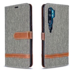 Xiaomi Mi Note 10 Fabric and Leather Effect Case with Strap